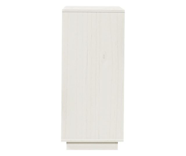 Pantofar, alb, 35x35x80 cm, lemn masiv de pin
