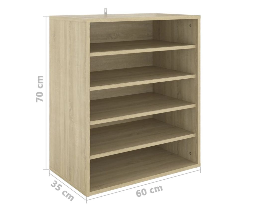 Pantofor, sonoma hrast, 60x35x70 cm, PAL - 9