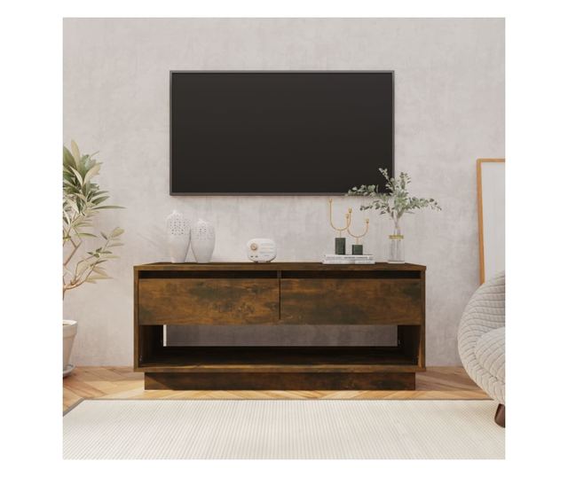 TV ormarić boja dimljenog hrasta 102 x 41 x 44 cm od iverice