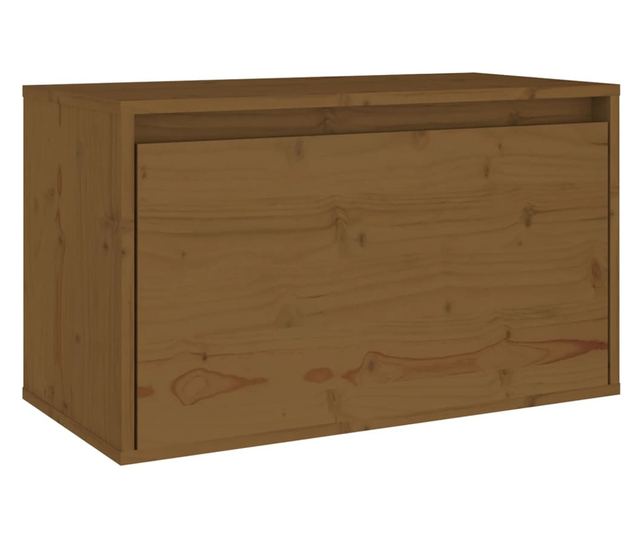 Zidni ormarić, medeno smeđi, 60x30x35 cm, masivno borovo drvo