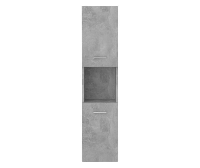 Kupaonski ormarić siva boja betona 30 x 30 x 130 cm od iverice