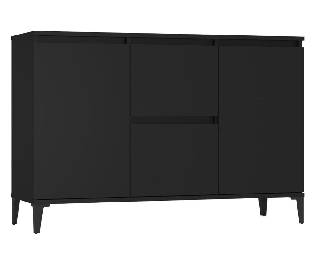 Služavka, crna, 104x35x70 cm, PAL - 2