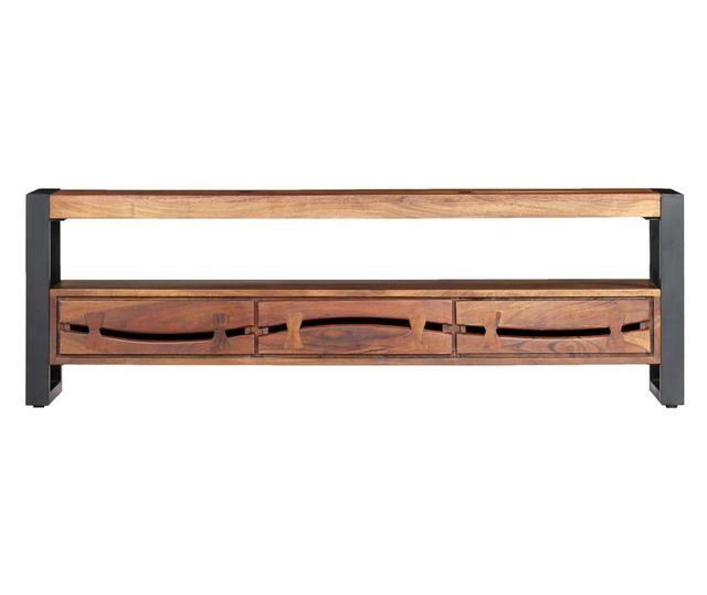 TV ormarić 140 x 30 x 45 cm od masivnog drva bagrema