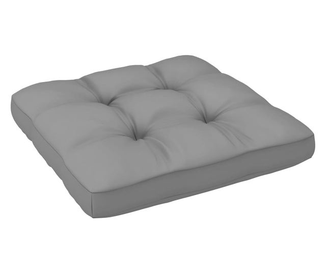 Canapele de mijloc gradina cu perne gri, 2 buc., lemn masiv pin