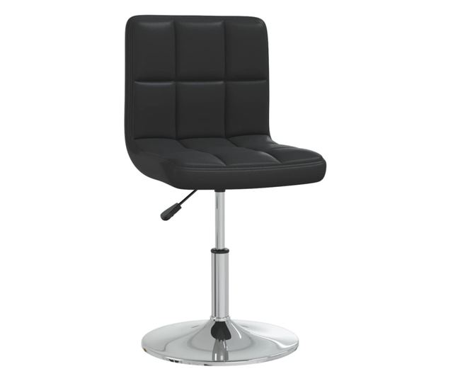 Kuhinjske stolice, 4 kom, crne, umjetna koža