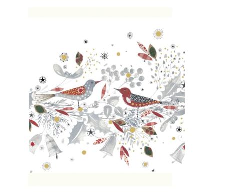 Servetele de masa, 33x33 cm, Christmas Birds