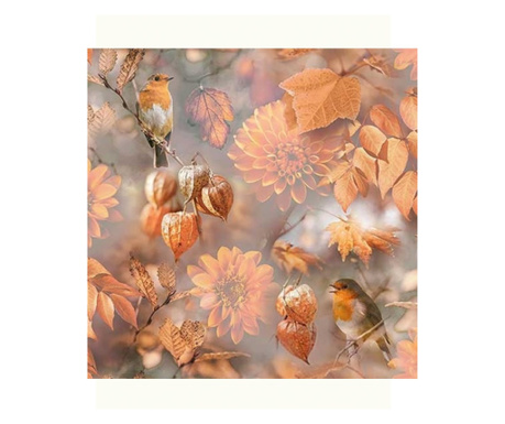Servetele de masa, 33x33 cm, Orange Autumn, Ambiente
