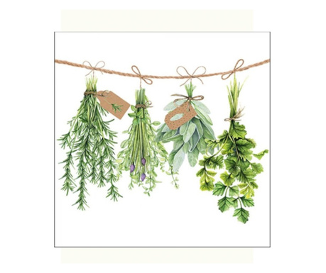 Servetele de masa, 33x33 cm, Fresh Herbs, Ambiente