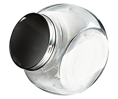 RAKI TOP Borcan sticla cu capac metalic filetat, 2,5l, 17,8x12,2x17,5cm, cu 2 baze