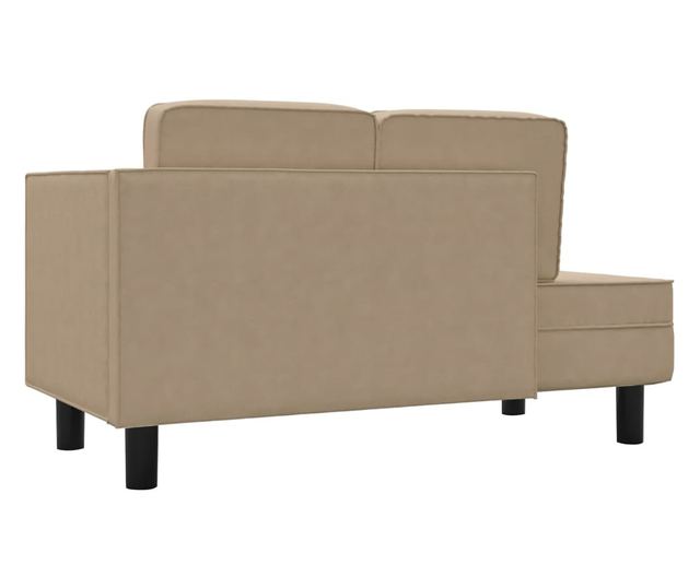 Pohovka pro 2 osoby, cappuccino, ekologická kůže