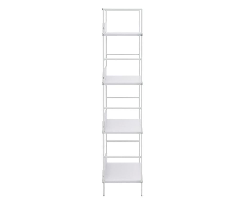 4 szintes fehér forgácslap könyvespolc 60 x 27,6 x 124,5 cm - 12