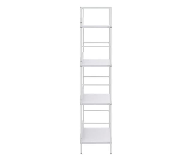 4 szintes fehér forgácslap könyvespolc 60 x 27,6 x 124,5 cm