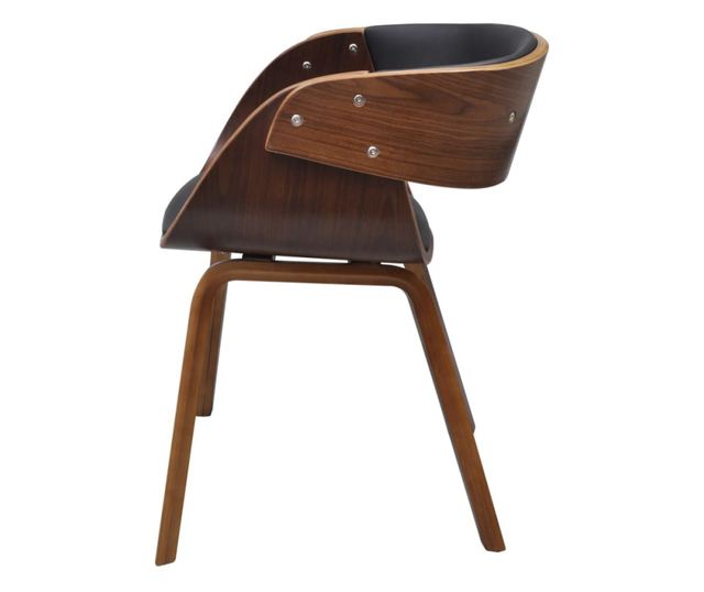 Kuhinjski stol, upognjen les in umetno usnje