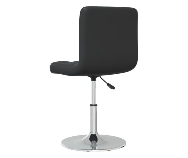 Barski stol, črn, umetno usnje