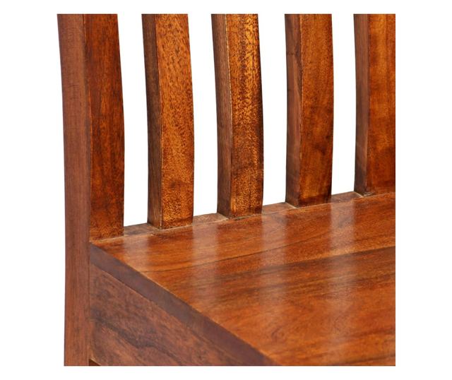 Jedilni stoli 2 kosa trden les medene barve, moderno