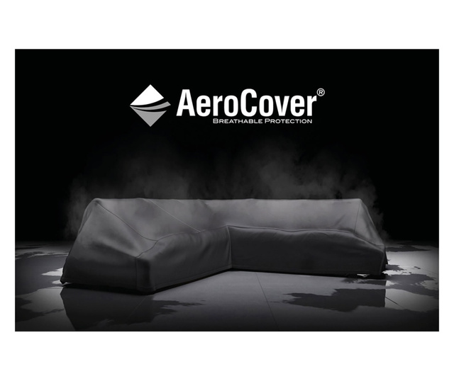 Husa mobilier gradina AeroCover pentru set masa si scaune gradina, 130x130x85 cm, patrata, antracit