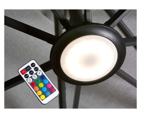 Lampa LED multicolor Platinum pentru umbrele de soare Platinum suspendate