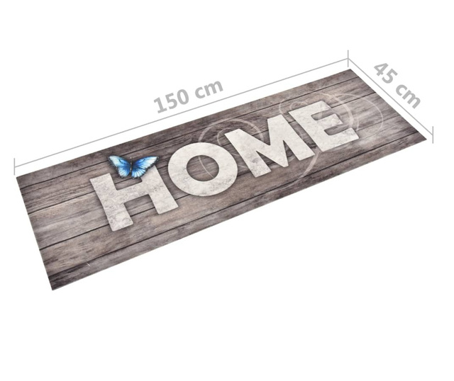 Kuhinjski tepih s natpisom Home 45 x 150 cm