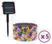Solarna bajkovita svjetla 5 kom 5x200 LED višebojna unutarnja/vanjska thumbnail 2