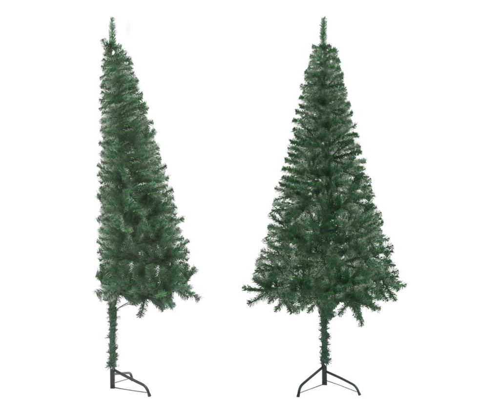 Umjetno božićno drvce, kutno, zeleno, 180 cm, PVC - 2
