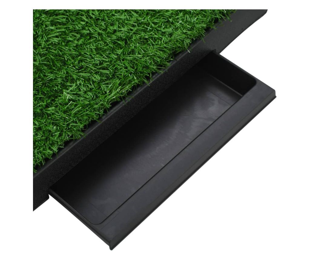 Toaleti za ljubimce s pladnjem i travom 2 kom zeleni 63x50x7 cm - 10