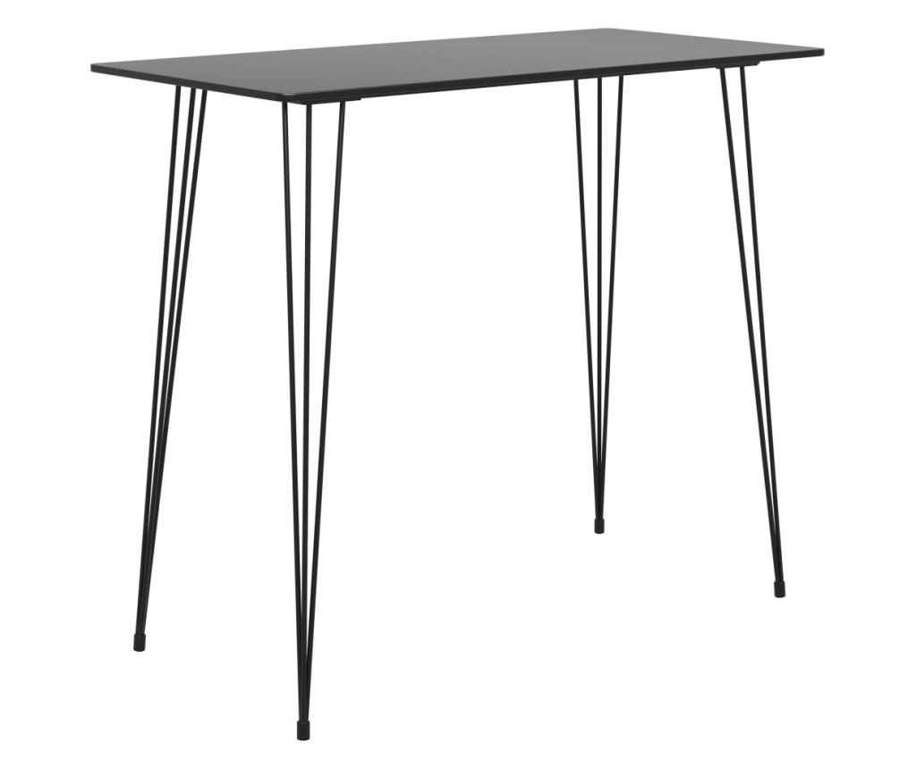 Bar Furniture Set, 5 Pieces, Black - 2