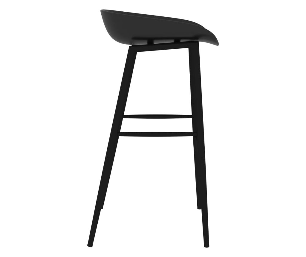 Bar Furniture Set, 5 Pieces, Black - 9