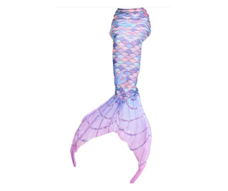 Costum de baie Sirena THK, Albastru/Roz deschis, 120 cm, fara fina