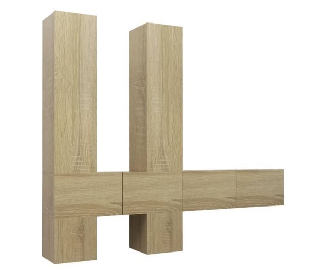 Set TV ormarića, 6 komada, sonoma hrast, iverica