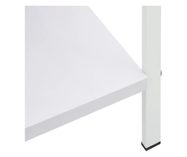 4 szintes fehér forgácslap könyvespolc 60 x 27,6 x 124,5 cm