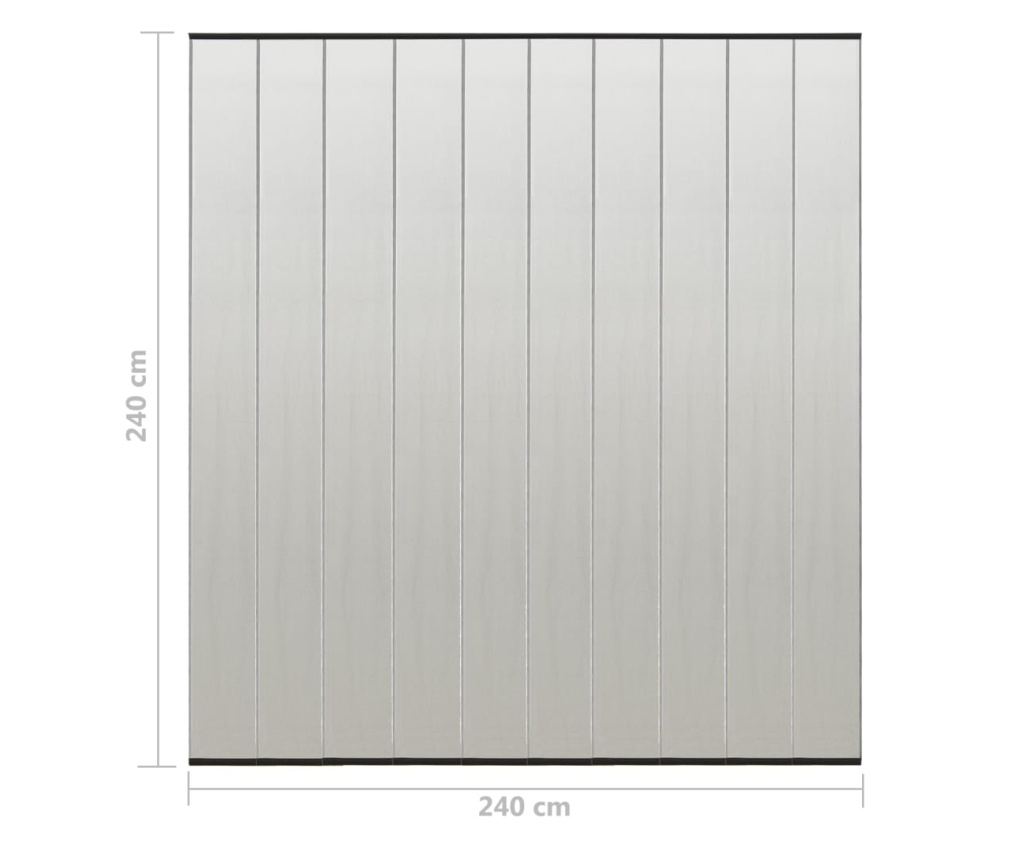 Zastor protiv insekata s 10-dijelnom mrežom crni 240 x 240 cm - 21