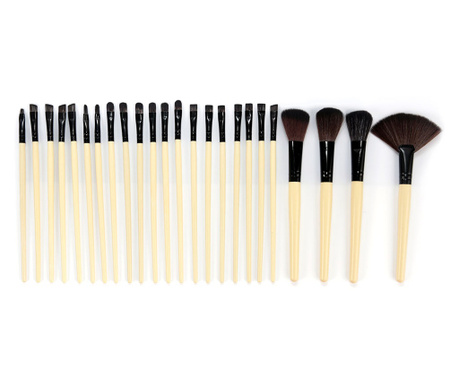 Set de 24 Pensule Profesionale pentru machiaj, Essential Makeup