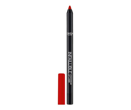 Creion de buze L'Oreal Paris Infaillible Lip Liner 105 Red Fiction, 7 g