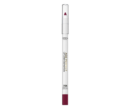 Creion de buze L'Oreal Paris Age Perfect Anti-Feathering Lip Liner 706 Perfect Burgundy, 7 g