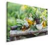 Tablou pentru sufragerie condimente plante uleiuri  90cm x 60cm