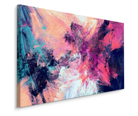 Tablou abstractie VOPSELE colorate pentru sufragerie