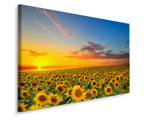 Tablou APUS Florile-Soarelui Peisaj 3D