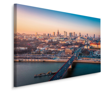 Tablou canvas Varsovia panorama orasului 3D