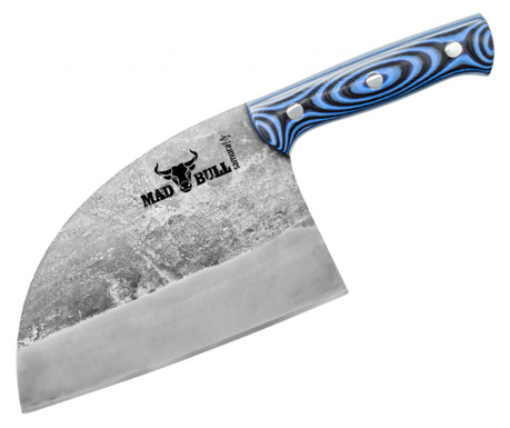 Samura-Mad Bull Serbski nóż szefa kuchni, stal AUS-8, 18 cm, niebieski/srebrny