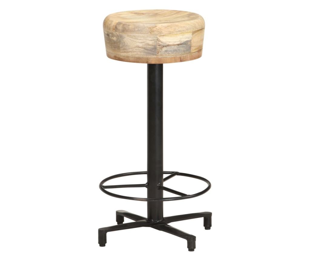 Barski stoli, 2 kosa, 66 cm, masiven mangov les - 8