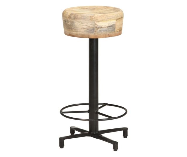 Barski stoli, 2 kosa, 66 cm, masiven mangov les