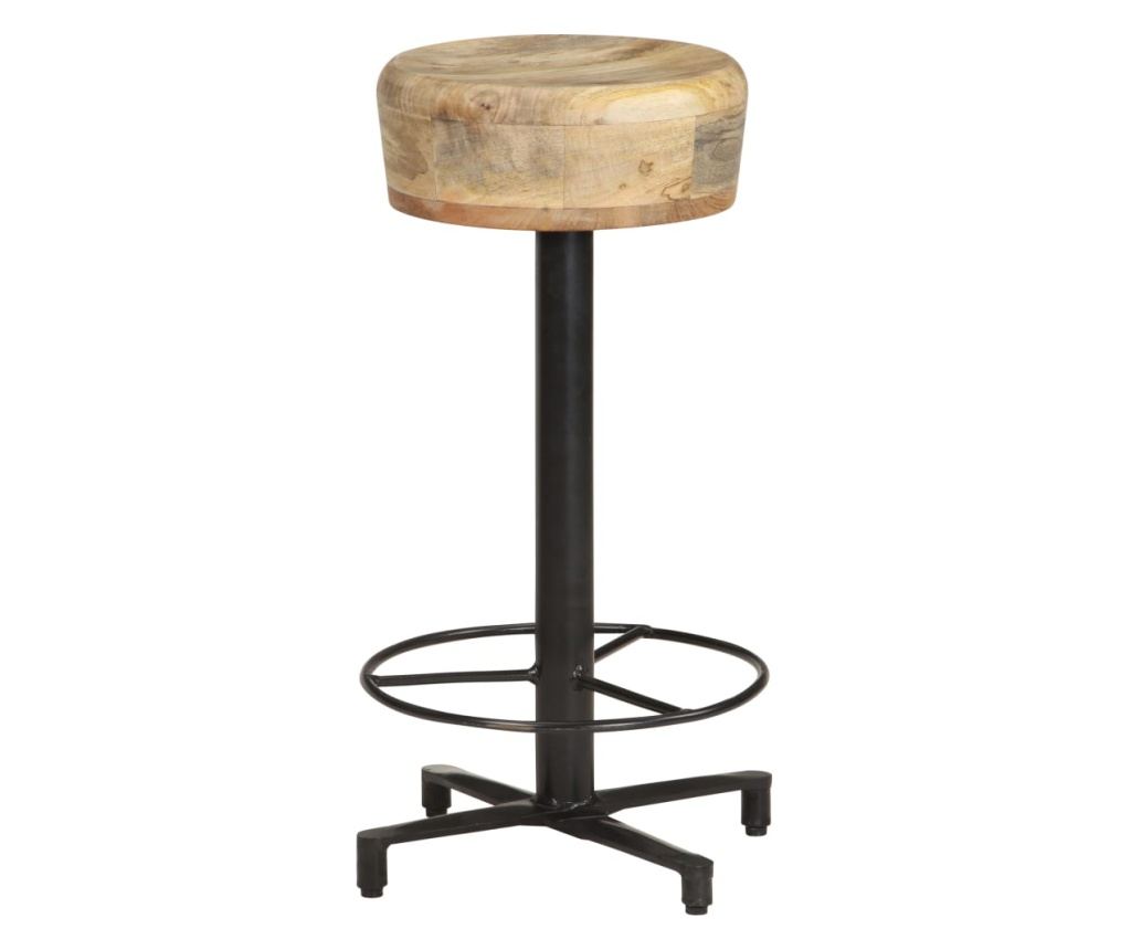 Barski stoli, 2 kosa, 66 cm, masiven mangov les - 9