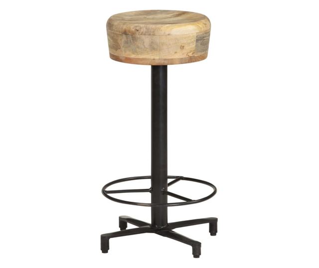 Barski stoli, 2 kosa, 66 cm, masiven mangov les