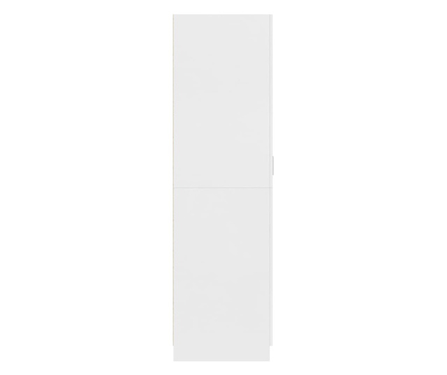 Гардероб, бял, 80x52x180 см, ПДЧ