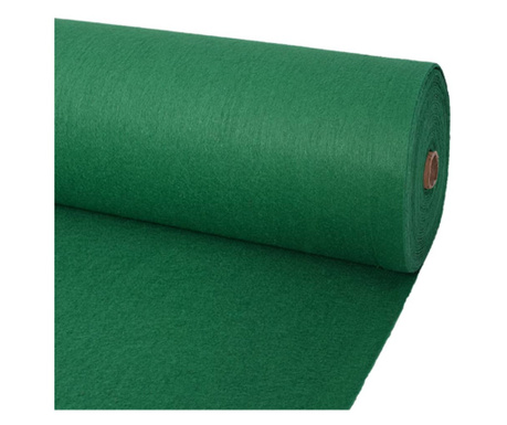 Изложбен килим, изчистен, 1,2x12 м, зелен