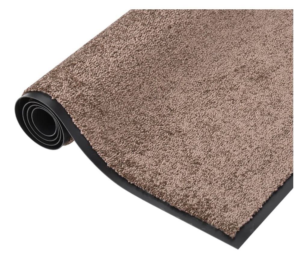 Otirač za vrata, smeđi, 60x80 cm - 4