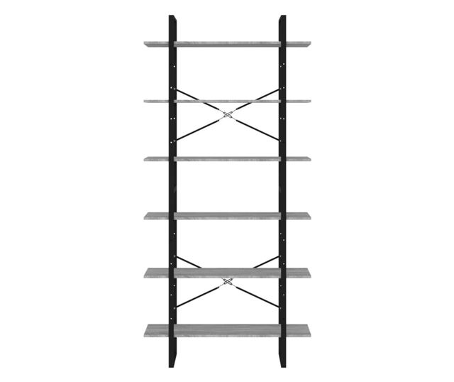Dulap inalt, gri sonoma, 100x30x210 cm, lemn prelucrat