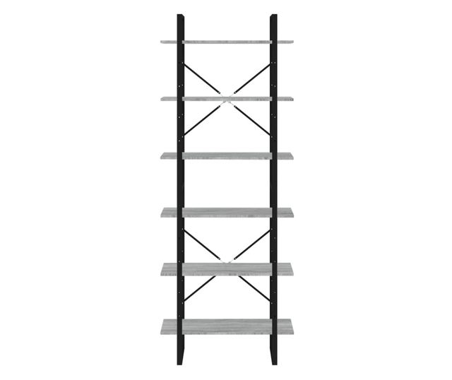 Dulap înalt, gri sonoma, 80x30x210 cm, lemn compozit