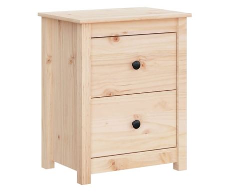 Нощно шкафче, 50x35x61,5 см, борово дърво масив