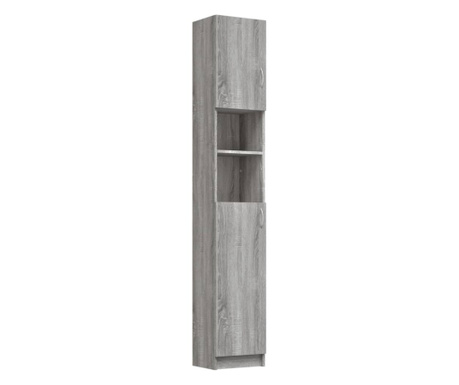 Koupelnová skříňka šedá sonoma 32x25,5x190 cm kompozitní dřevo